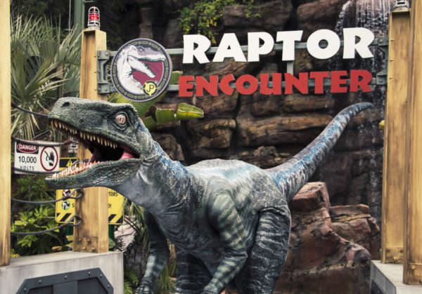 universal studios blue raptor