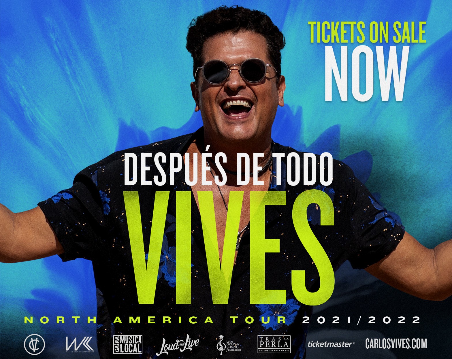 Carlos Vives Announces 2021/2022 North American Tour "Después de todo