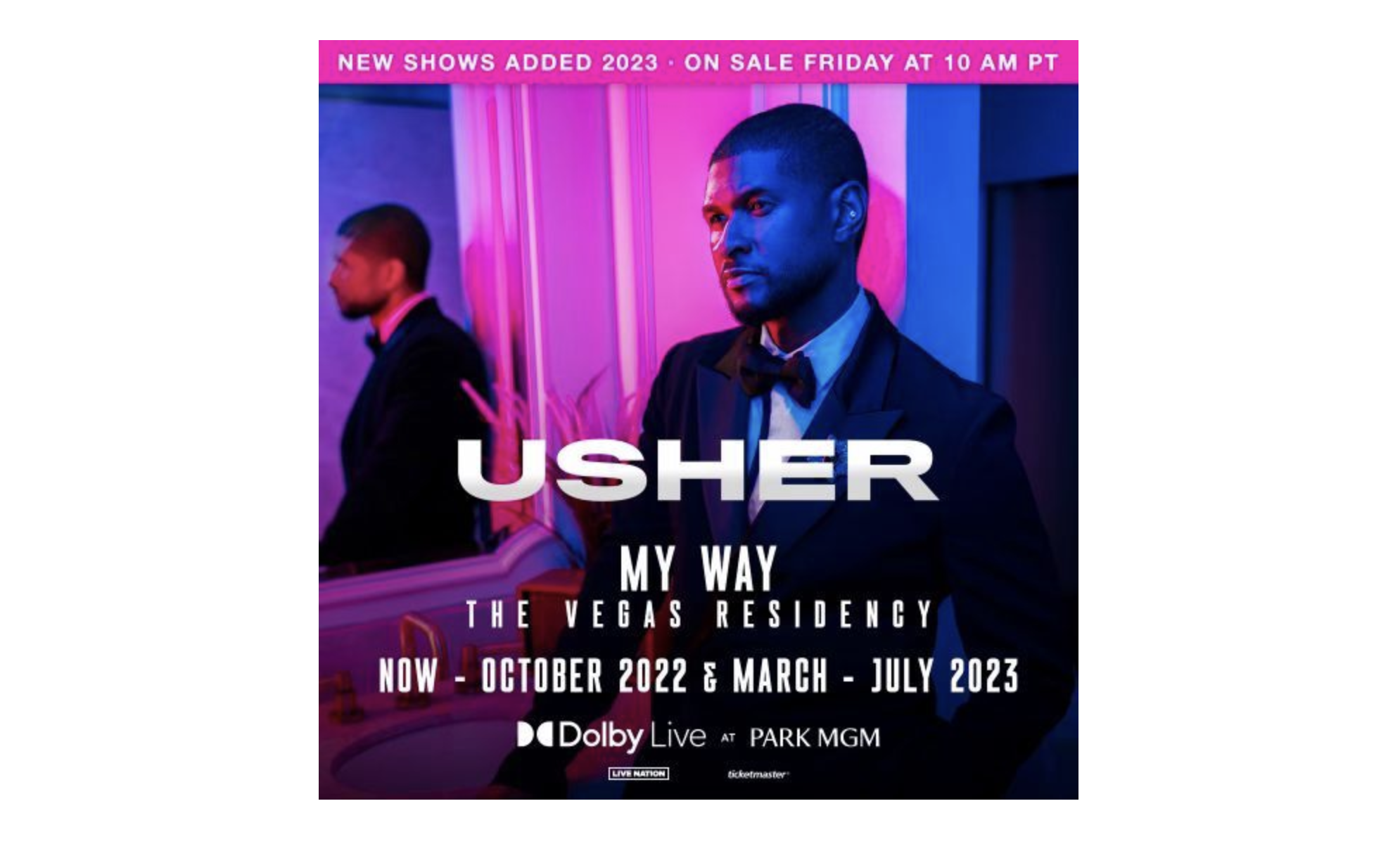 usher my way tour setlist