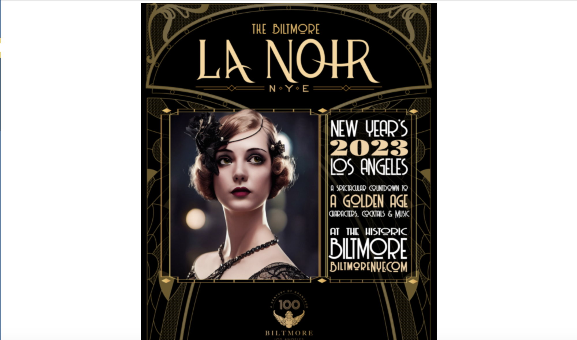 The Biltmore Los Angeles Celebrates 100th Year with Lavish New Year's